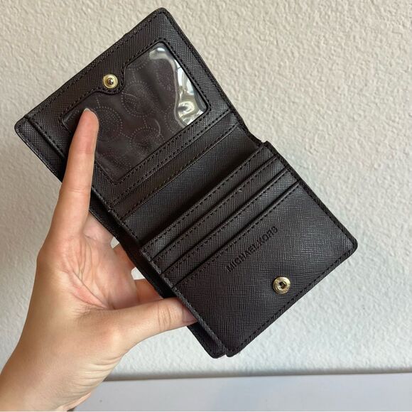 MICHAEL KORS Camo Orange XL Jet Set Voyager Tote Travel Summer Bag + Wallet - Picture 11 of 12